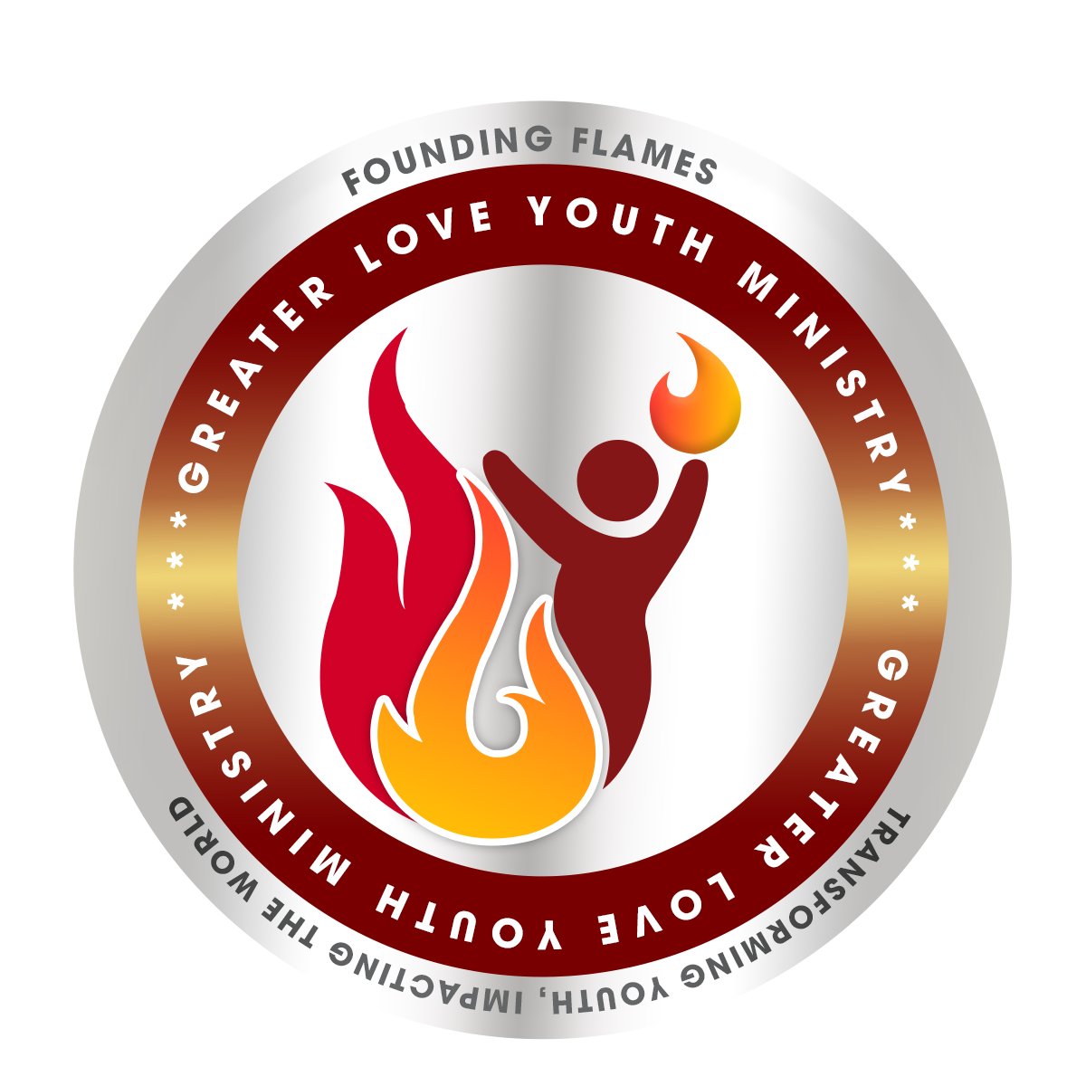 Greater Love Youth Ministry emblem logo design