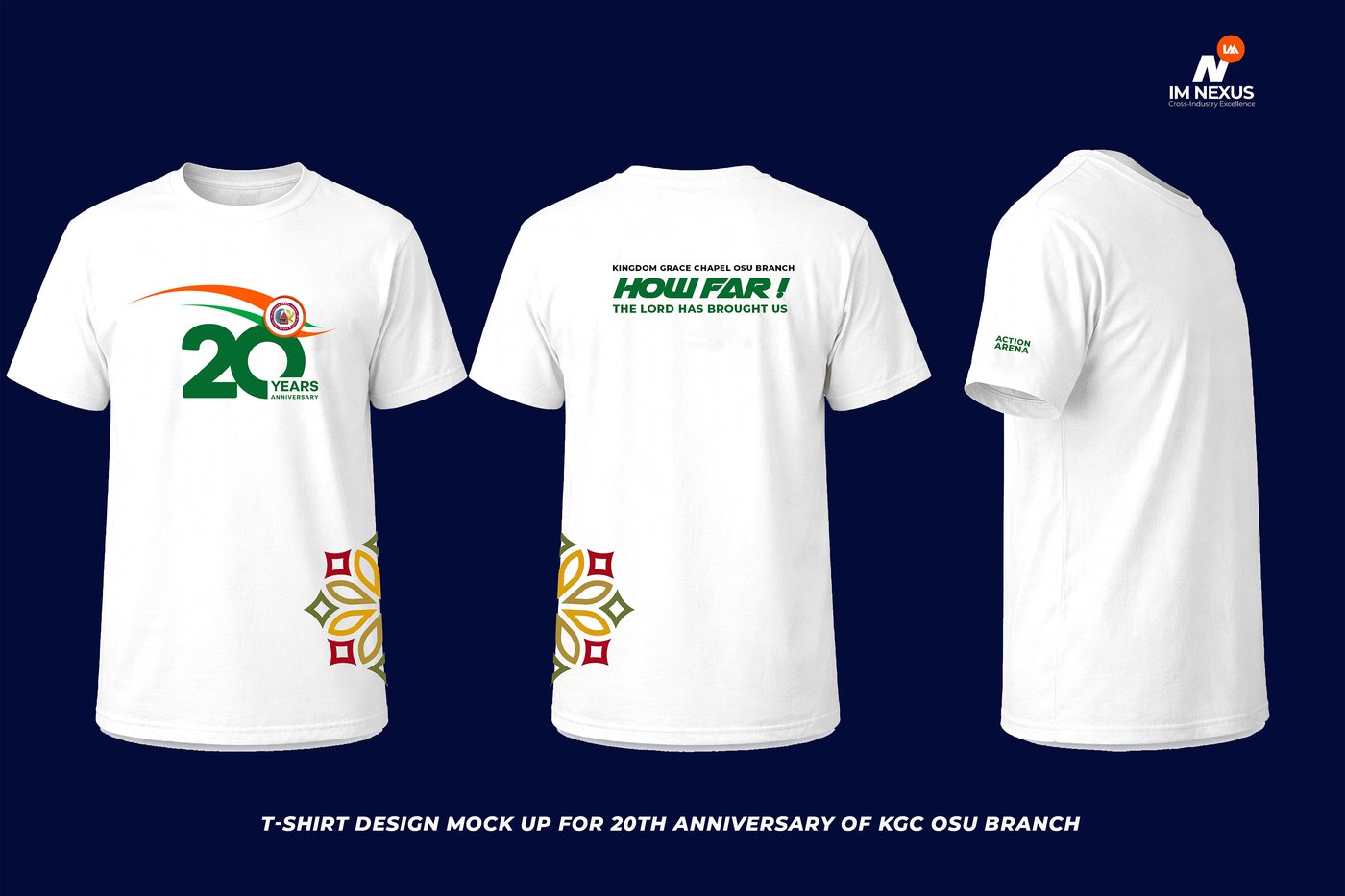 Kingdom Grace Chapel Osu 20th anniversary t-shirt design