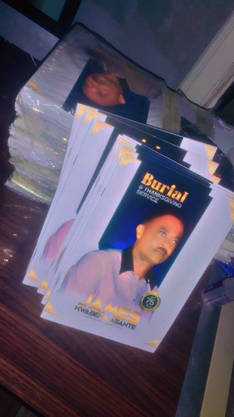 Burial and thanksgiving service program booklet